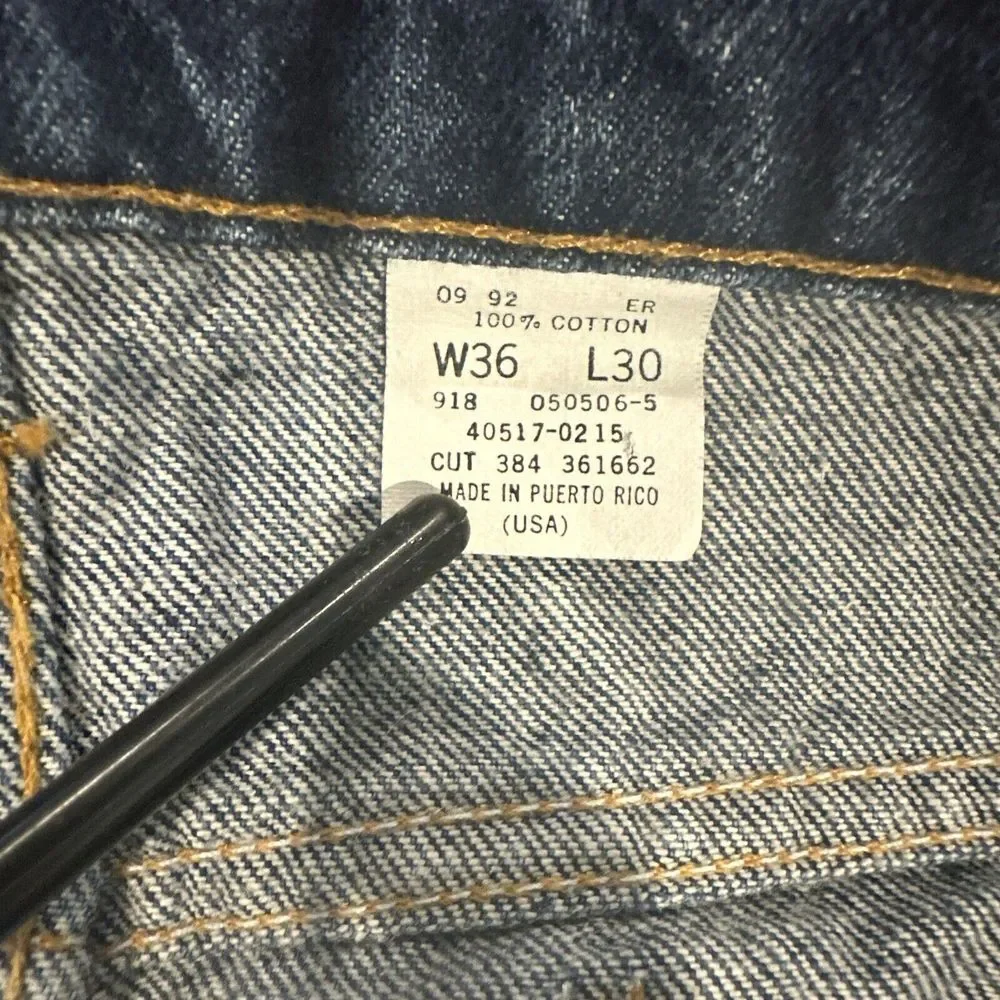 Vintage‎ Levi's 517 Men's Orange Tab Dark Denim Jeans USA 36x30 (Measure 36x30)